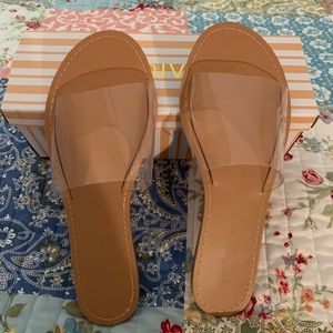 Wild Diva clear slip on’s